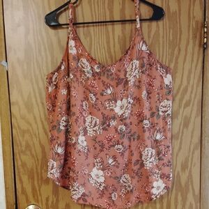 torrid Rust Floral Adjustable Strap Cami